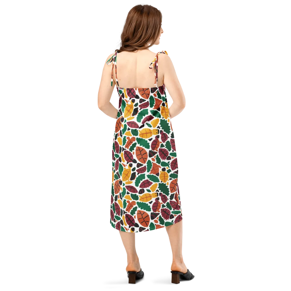Harvest Static on Slip Dress — Back
