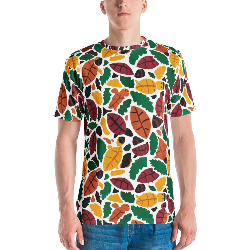 Harvest Static on Men's Crew Neck T-Shirt — Front