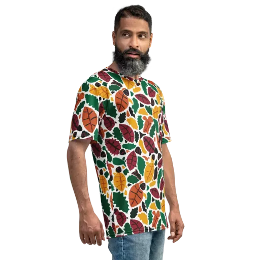 Harvest Static on a Men's Crew Neck T-Shirt