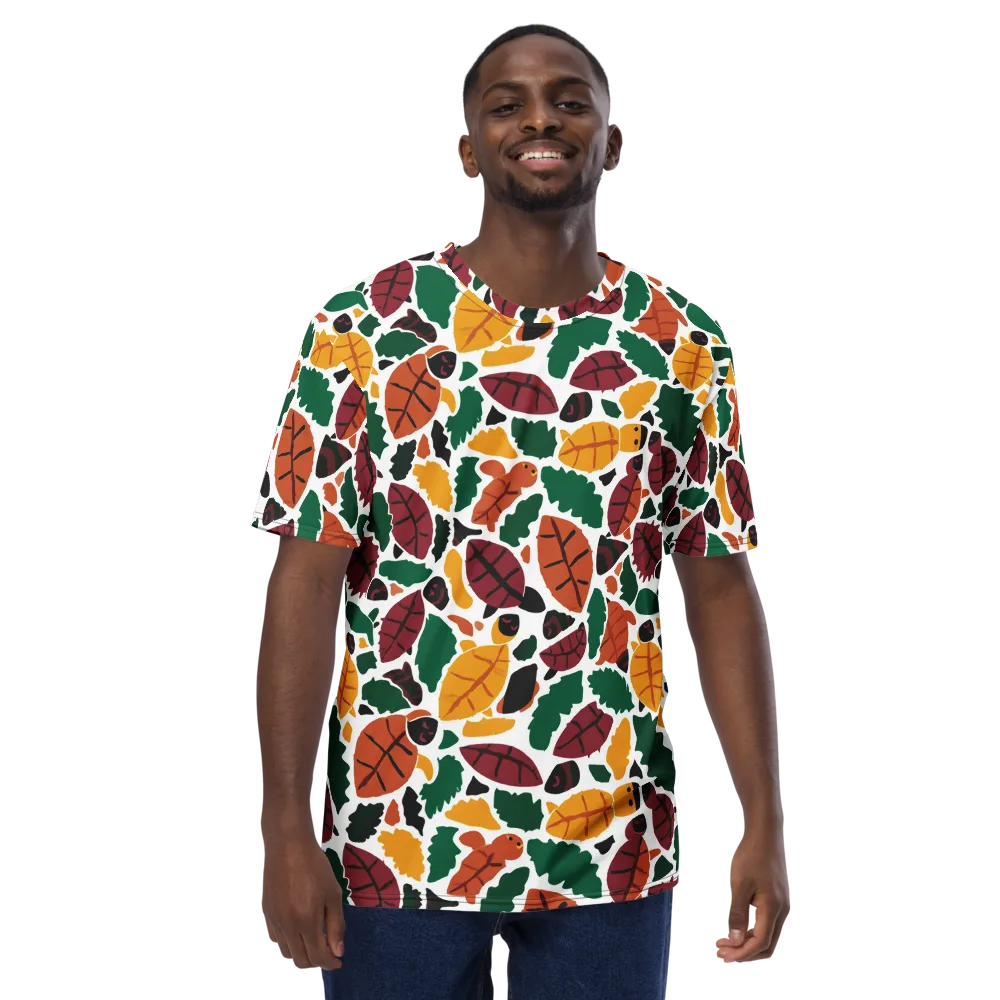 Harvest Static on Men's Crew Neck T-Shirt — Front