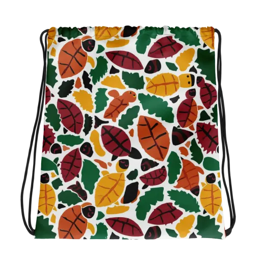 Harvest Static on a Drawstring Bag