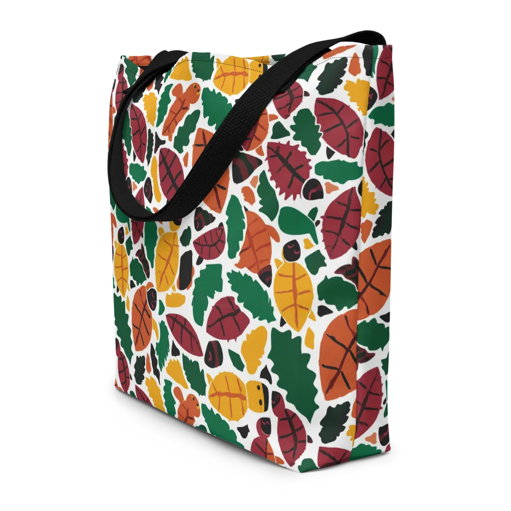 Harvest Static on Large Tote Bag W/ Pocket — Front