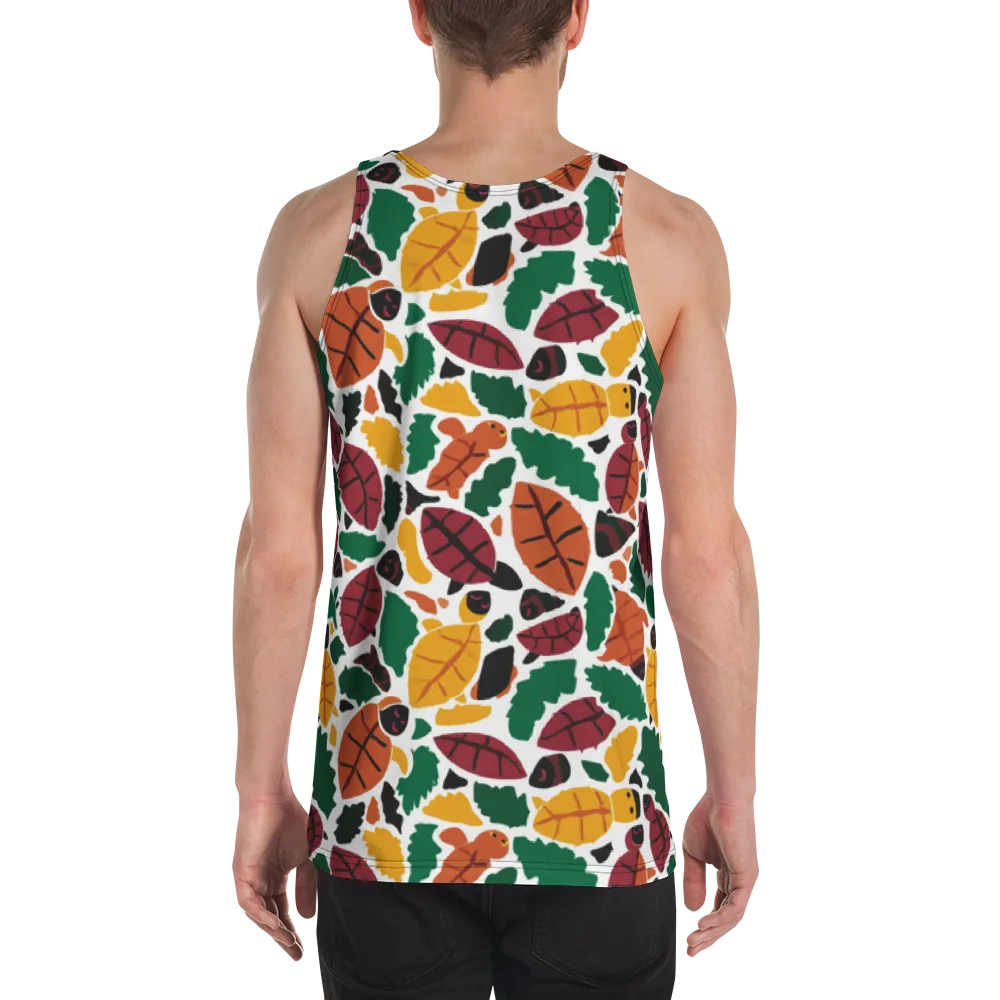 Harvest Static on Men's Tank Top — Back