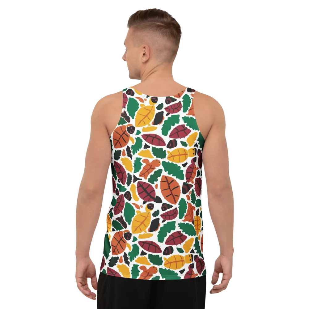 Harvest Static on Men's Tank Top — Back