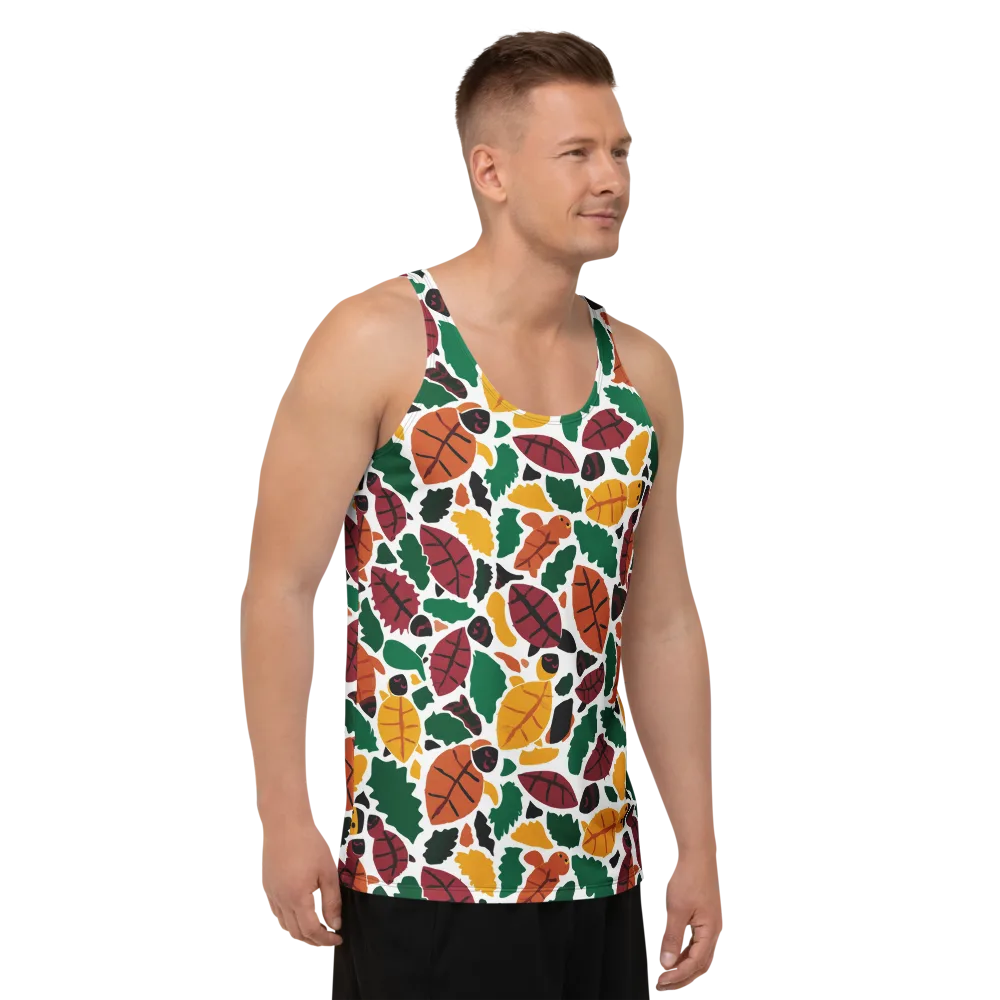 Harvest Static on Men's Tank Top — Right Front