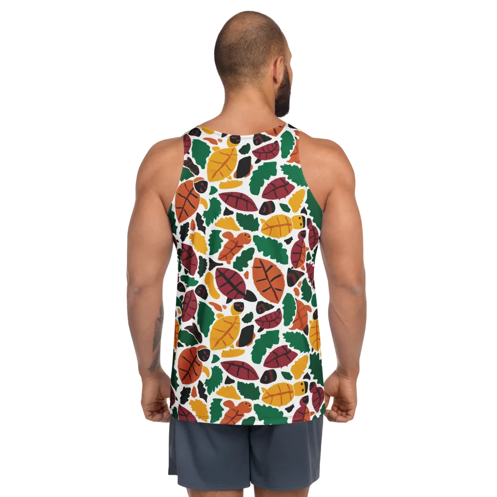 Harvest Static on Men's Tank Top — Back