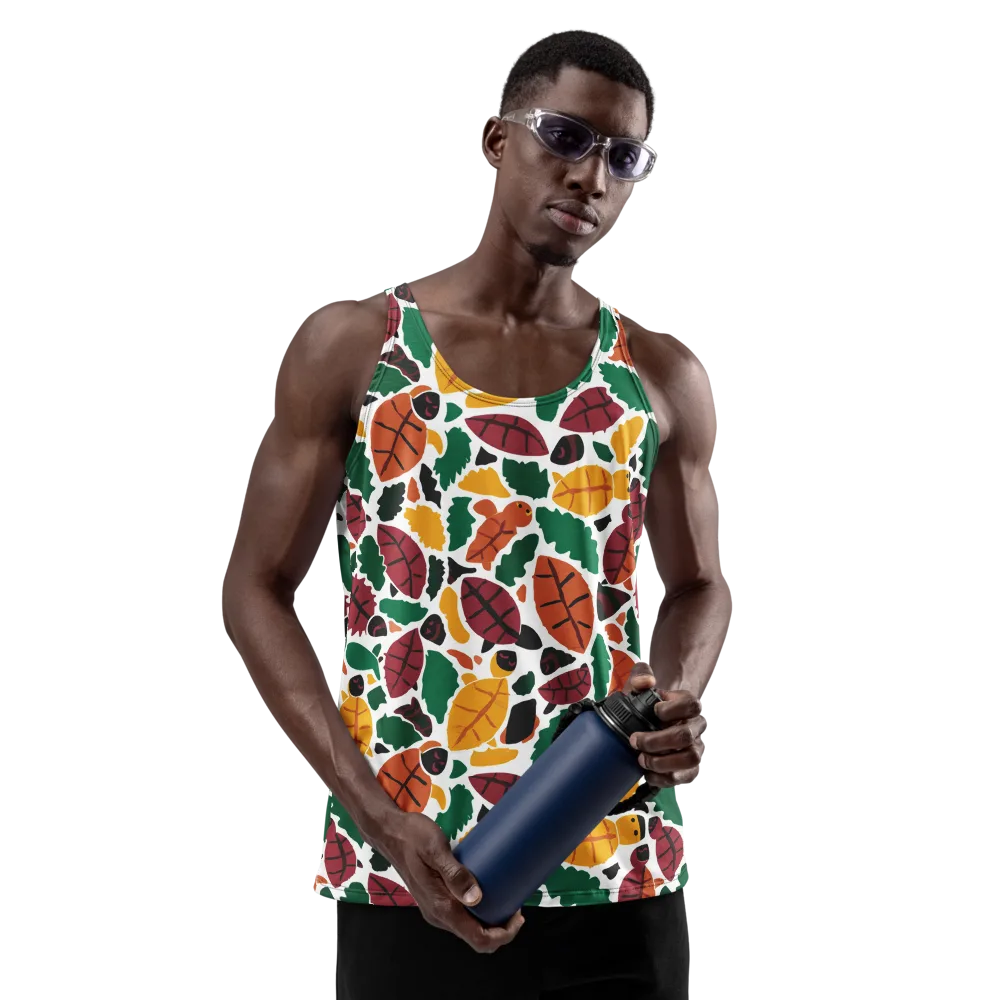 Harvest Static on Men's Tank Top — Front