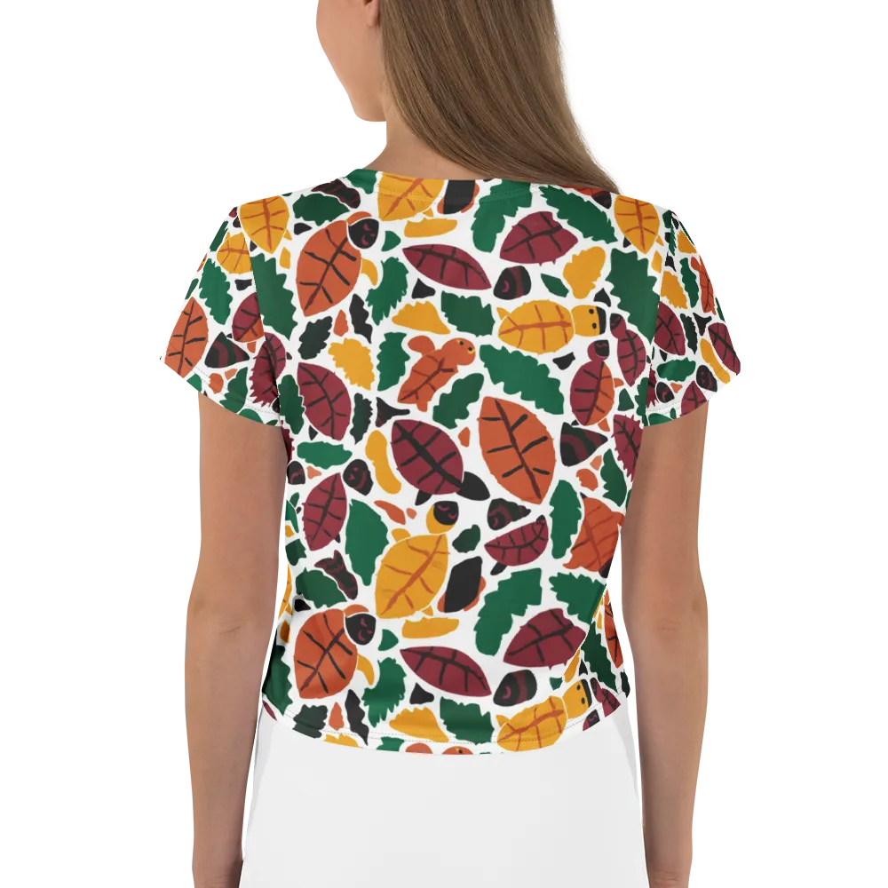 Harvest Static on Crop Tee — Back