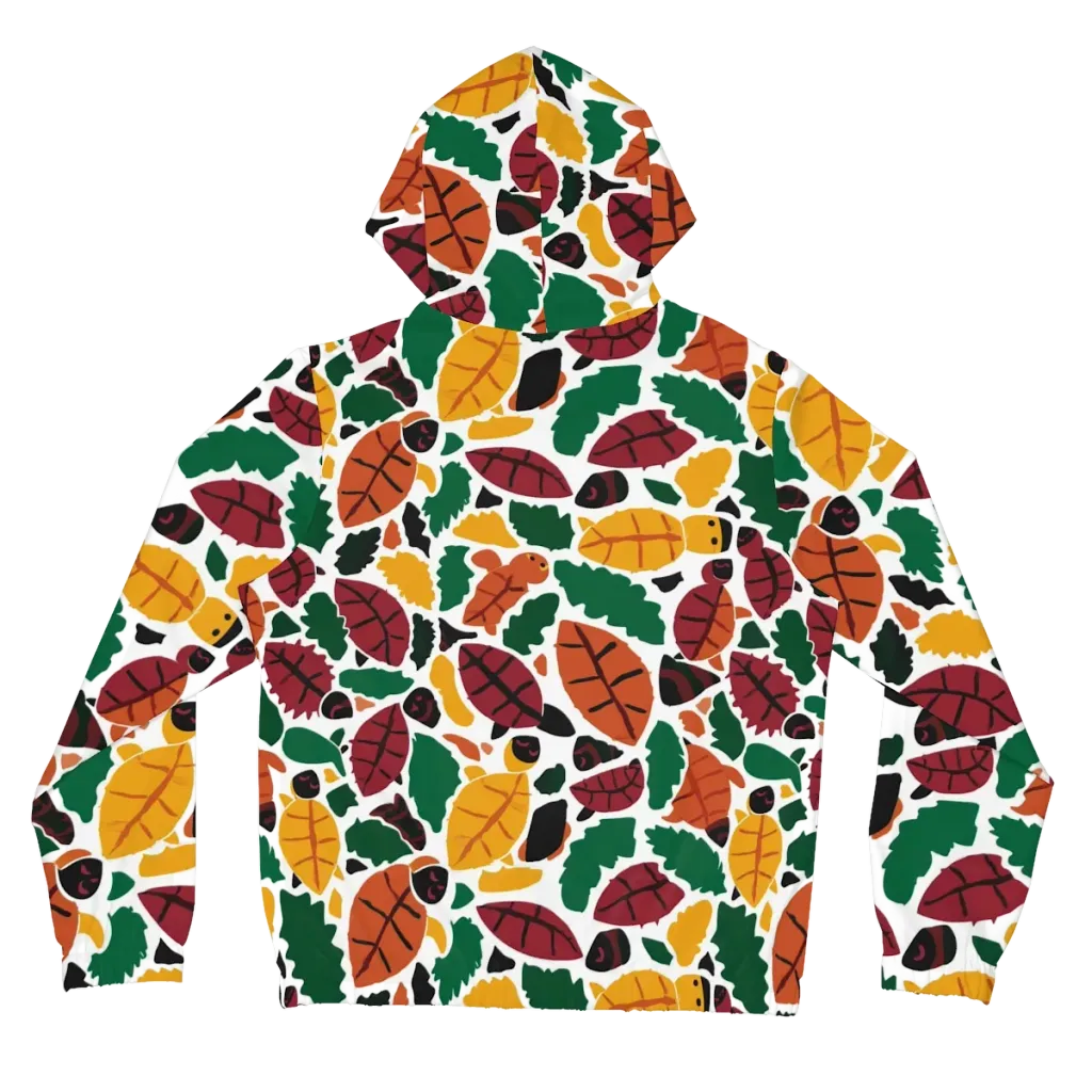 Harvest Static on Women's Full-Zip Hoodie — Back