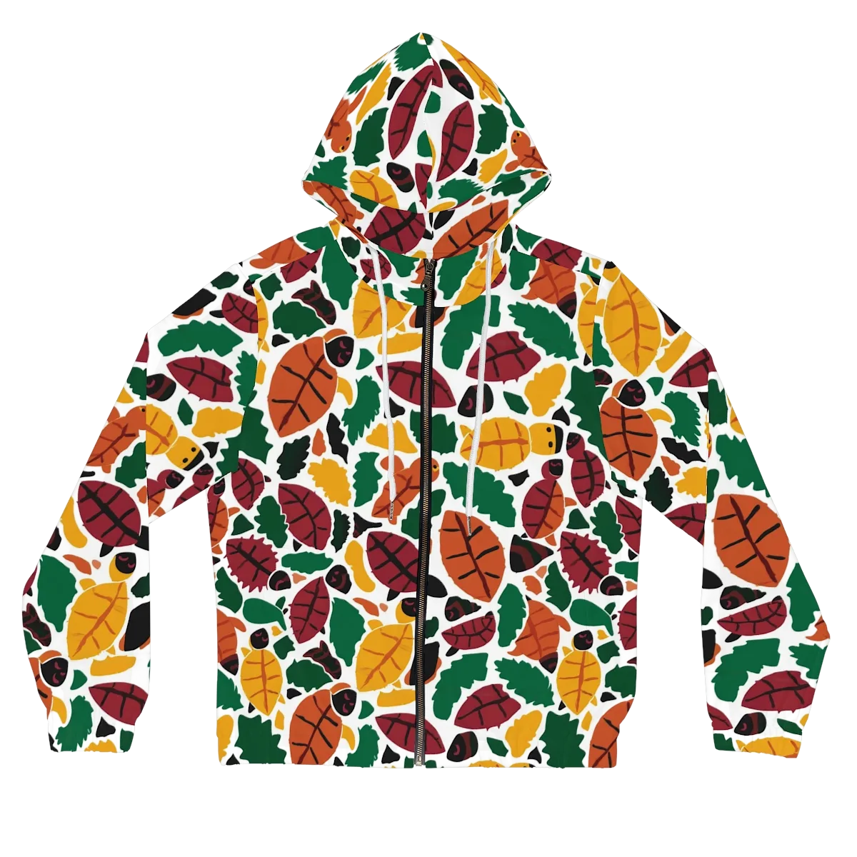 Harvest Static on Women's Full-Zip Hoodie — Front