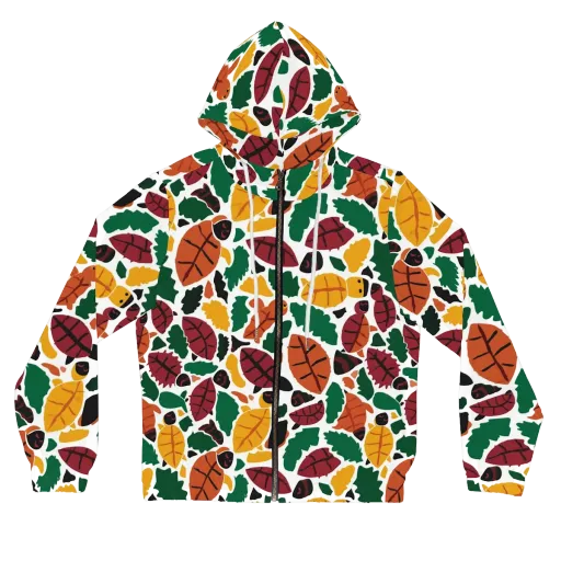 Harvest Static on a Women's Full-Zip Hoodie