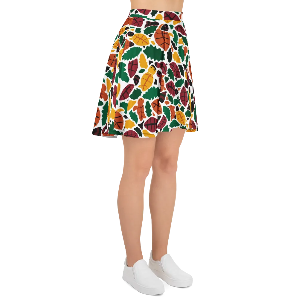 Harvest Static on Skater Skirt — Right
