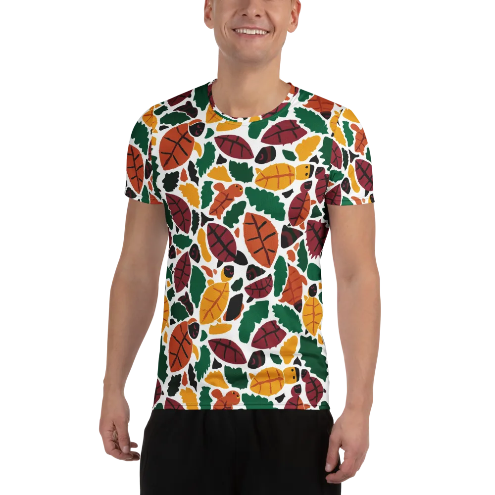 Harvest Static on Men's Athletic T-Shirt — Front