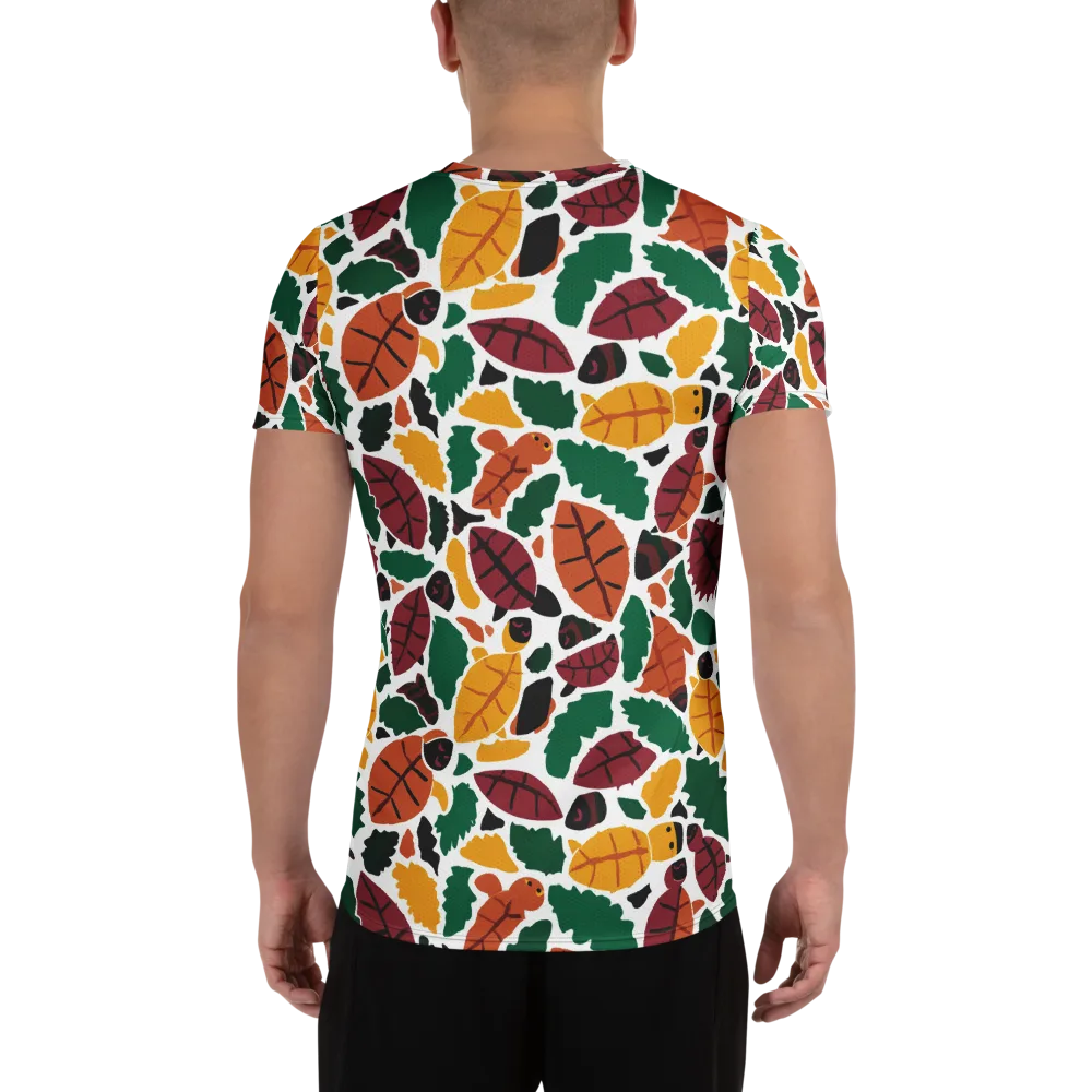 Harvest Static on Men's Athletic T-Shirt — Back