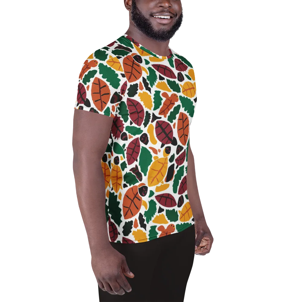 Harvest Static on Men's Athletic T-Shirt — Right