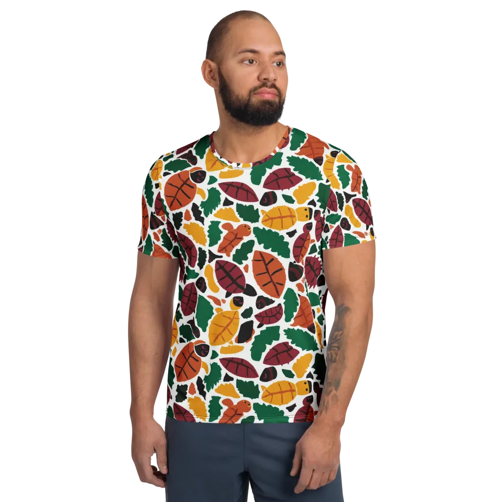 Harvest Static on Men's Athletic T-Shirt — Front