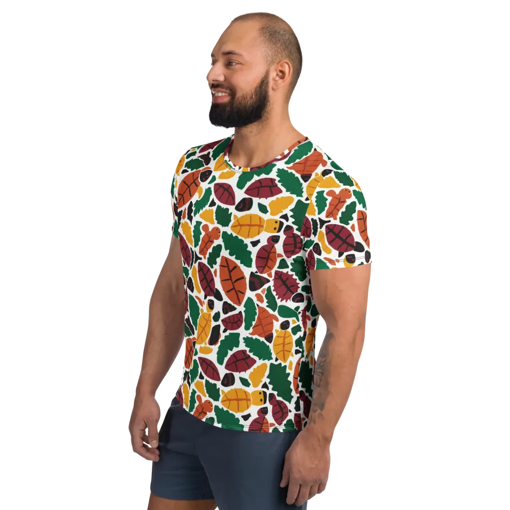 Harvest Static on Men's Athletic T-Shirt — Left