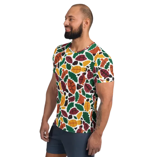 Harvest Static on a Men's Athletic T-Shirt