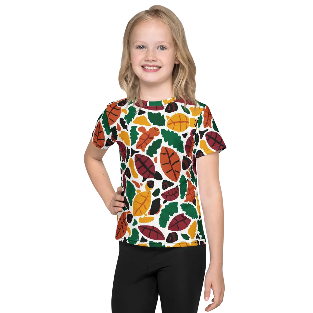 Harvest Static on Kids Crew Neck T-Shirt — Front