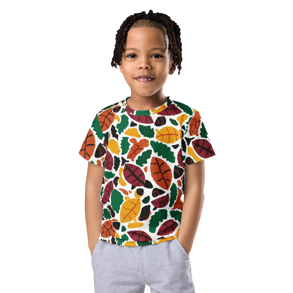 Harvest Static on Kids Crew Neck T-Shirt — Front