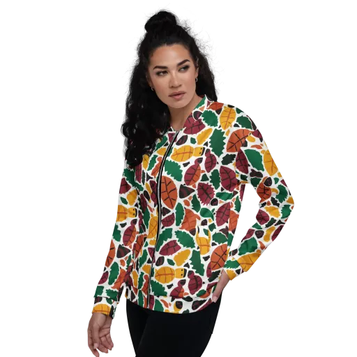 Harvest Static on a Bomber Jacket