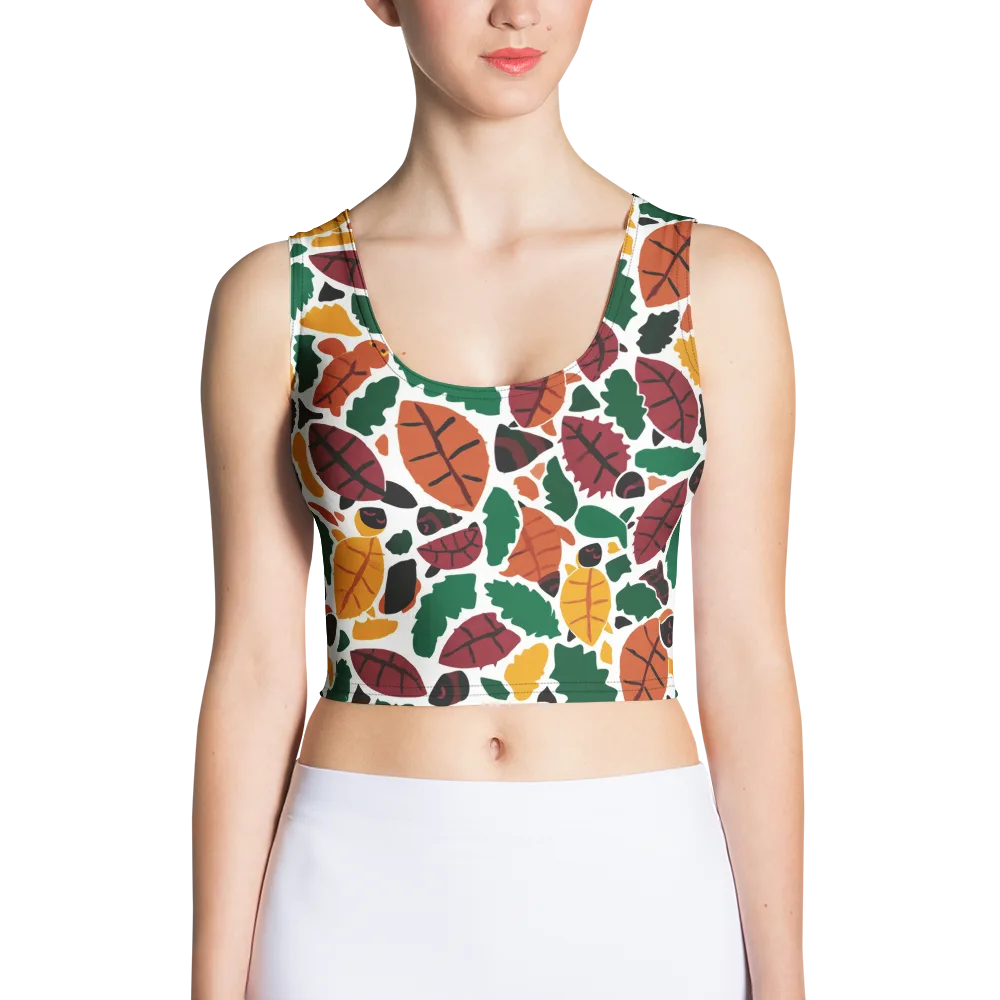 Harvest Static on Crop Top — Front