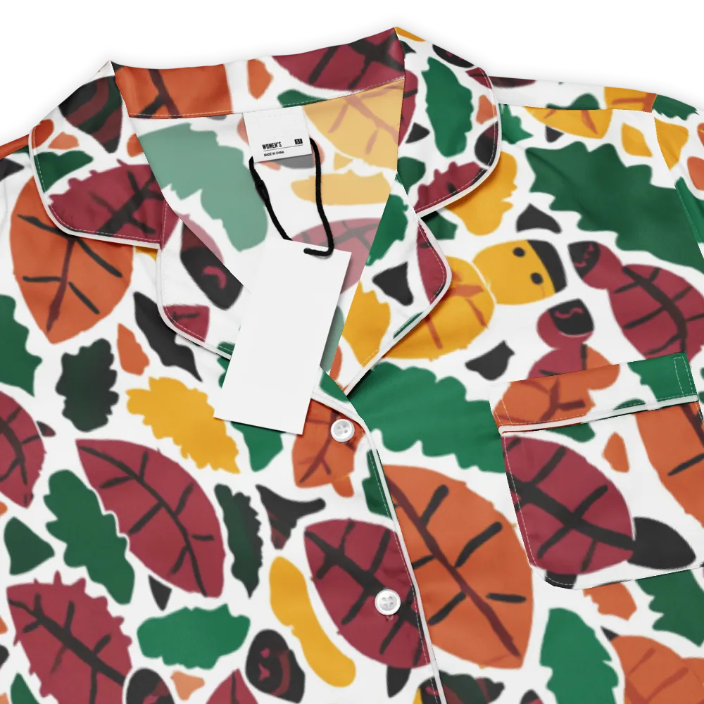 Harvest Static on Women's Short Sleeve Pajama Top — Product details
