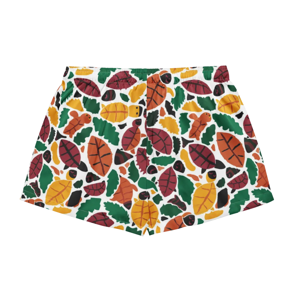 Harvest Static on Women's Pajama Shorts — Back