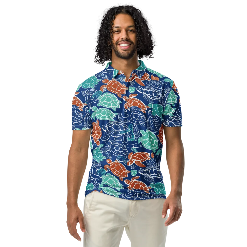 Shellstream on Men's Slim Fit Polo Shirt — Front