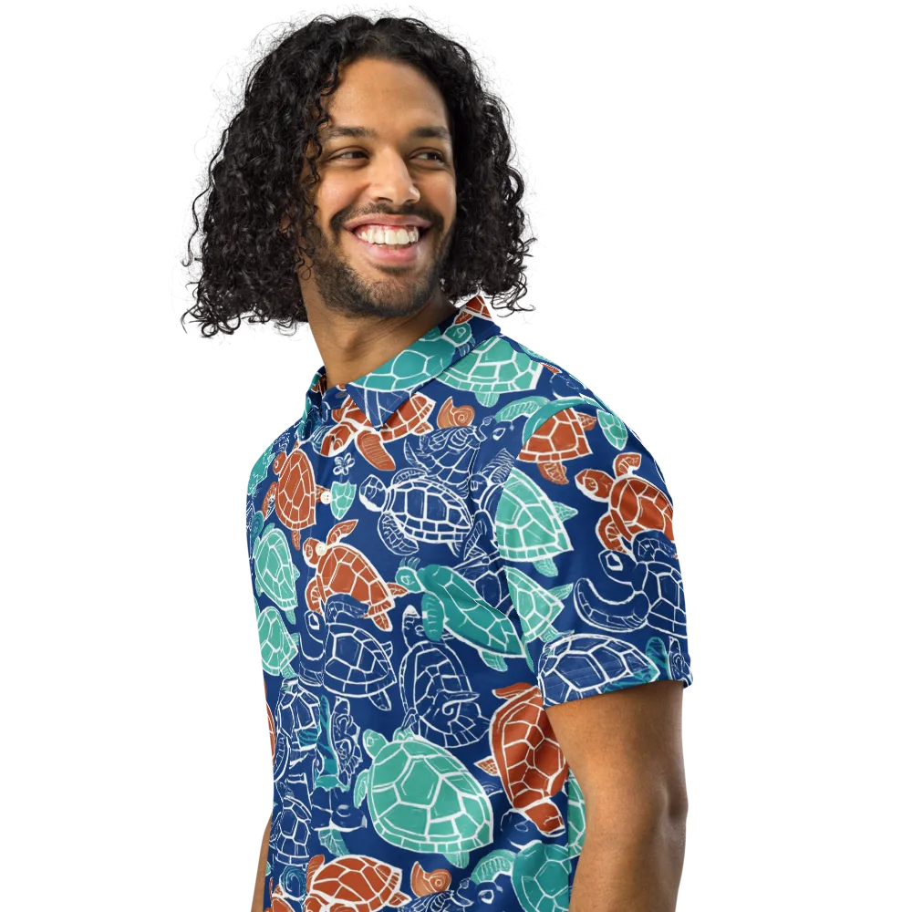 Shellstream on Men's Slim Fit Polo Shirt — Left Front