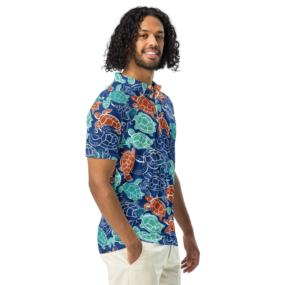 Shellstream on Men's Slim Fit Polo Shirt — Right Front