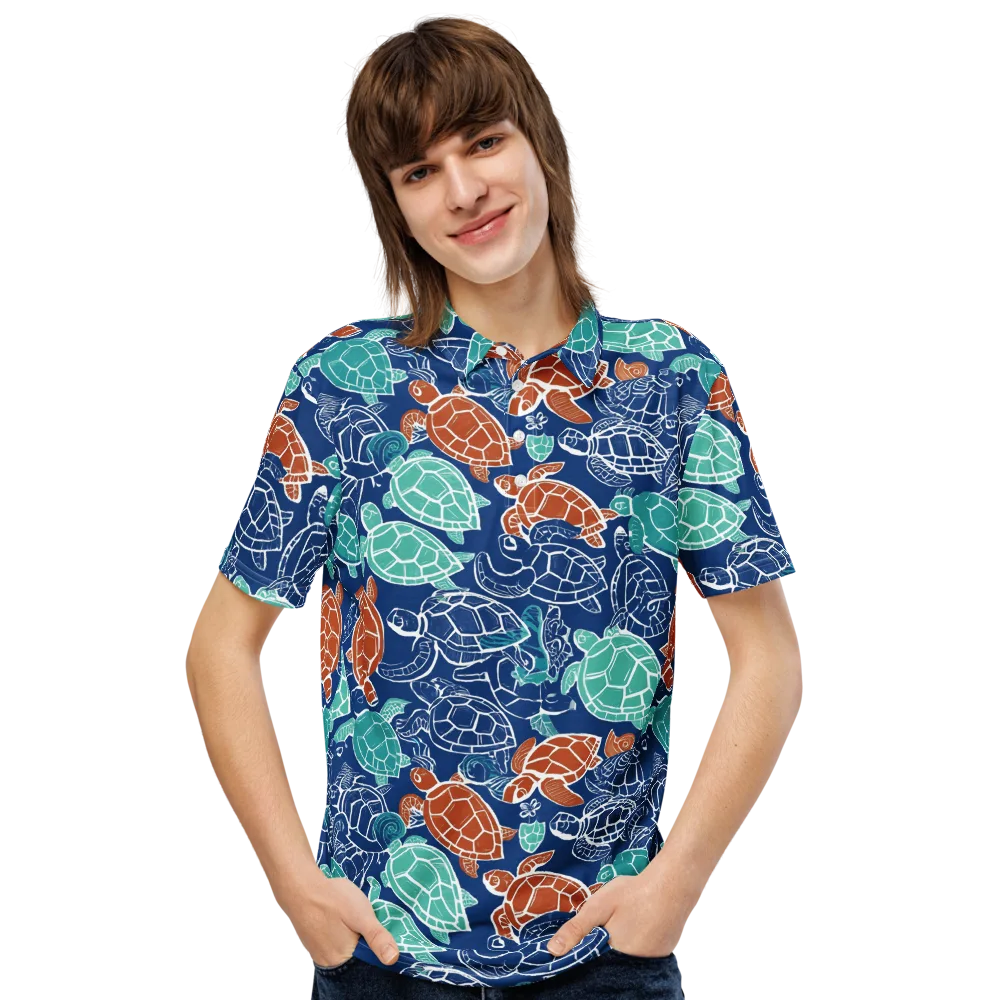 Shellstream on Men's Slim Fit Polo Shirt — Front