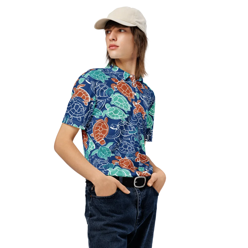 Shellstream on Men's Slim Fit Polo Shirt — Right Front