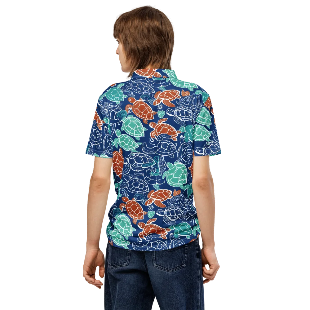 Shellstream on Men's Slim Fit Polo Shirt — Back