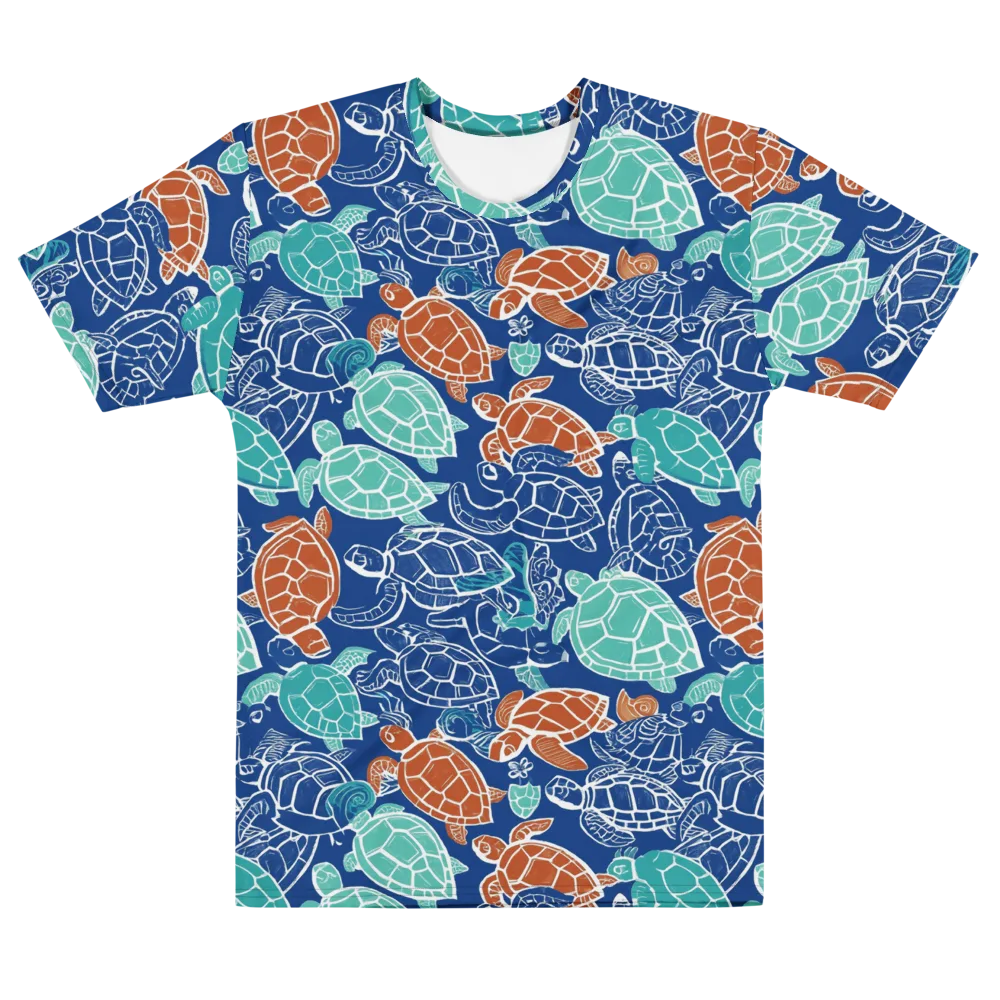 Shellstream on Men's Cotton Crew Neck T-Shirt — Front