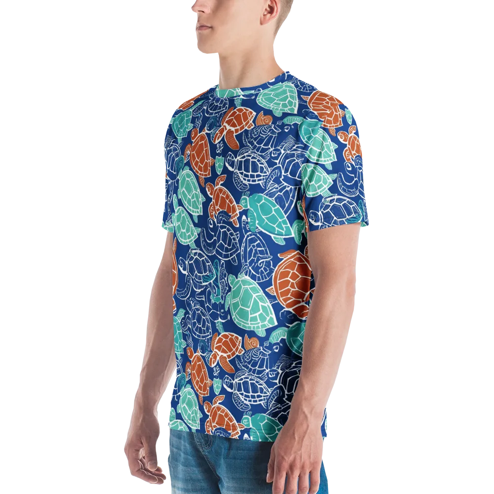 Shellstream on Men's Crew Neck T-Shirt — Left