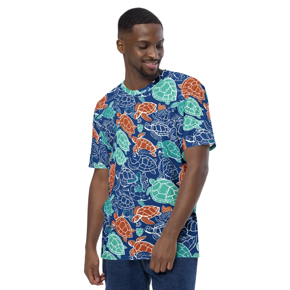 Shellstream on Men's Crew Neck T-Shirt — Left