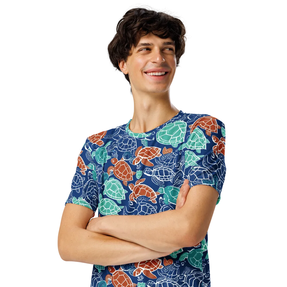 Shellstream on Men's Crew Neck T-Shirt — Left Front