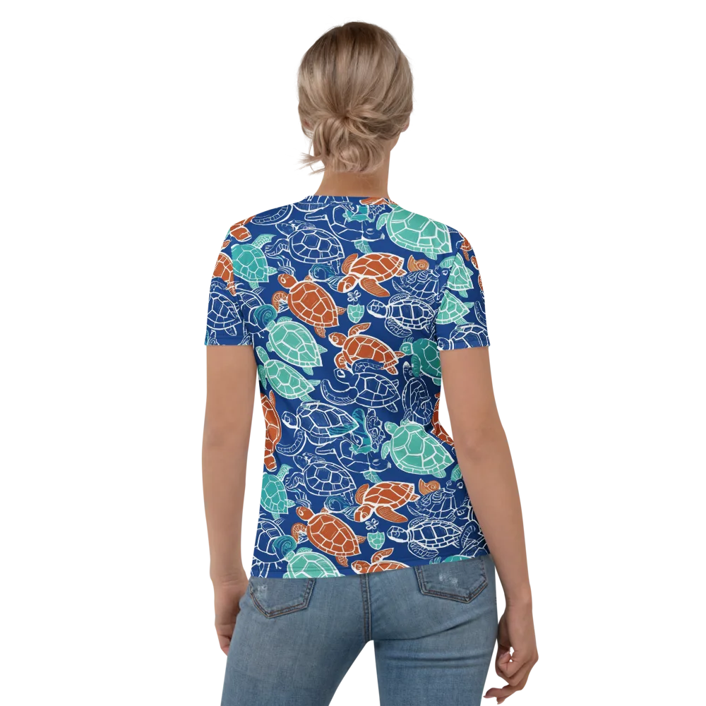 Shellstream on Women's Crew Neck T-Shirt — Back
