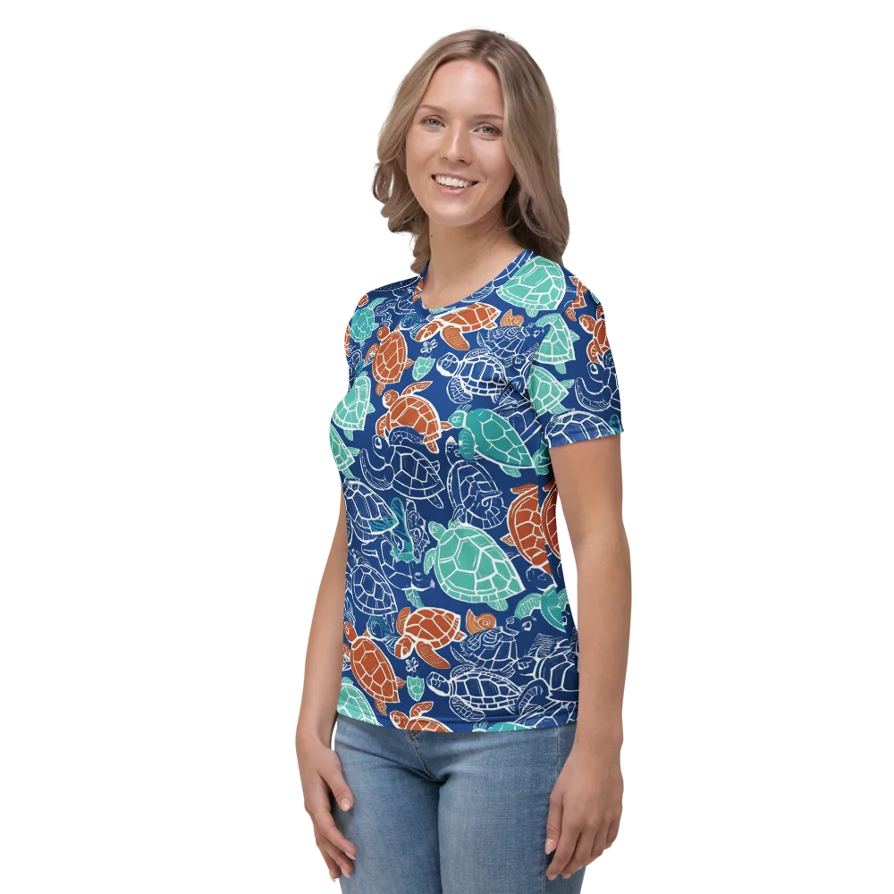 Shellstream on Women's Crew Neck T-Shirt — Left