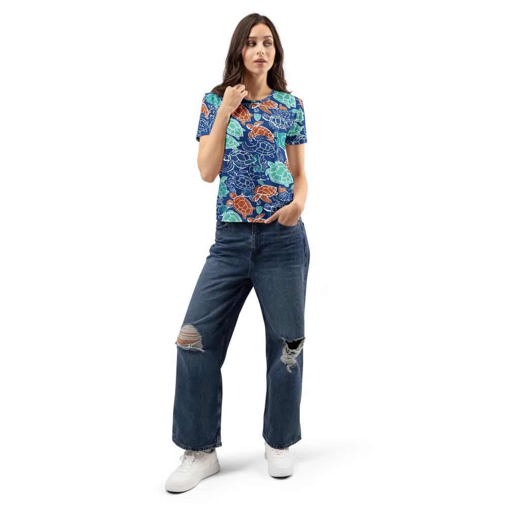 Shellstream on Women's Crew Neck T-Shirt — Front