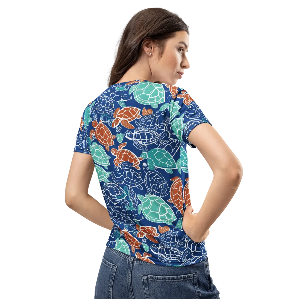 Shellstream on Women's Crew Neck T-Shirt — Back