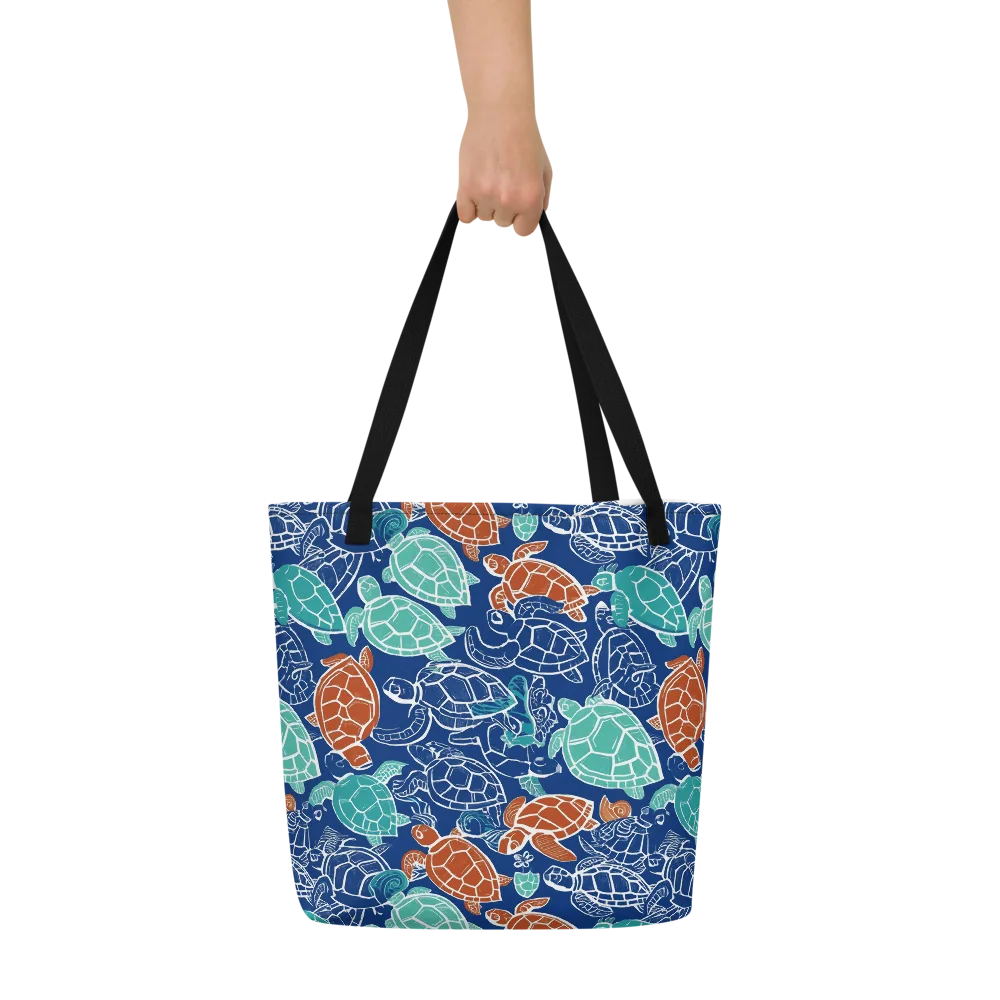 Shellstream on Large Tote Bag W/ Pocket — Front