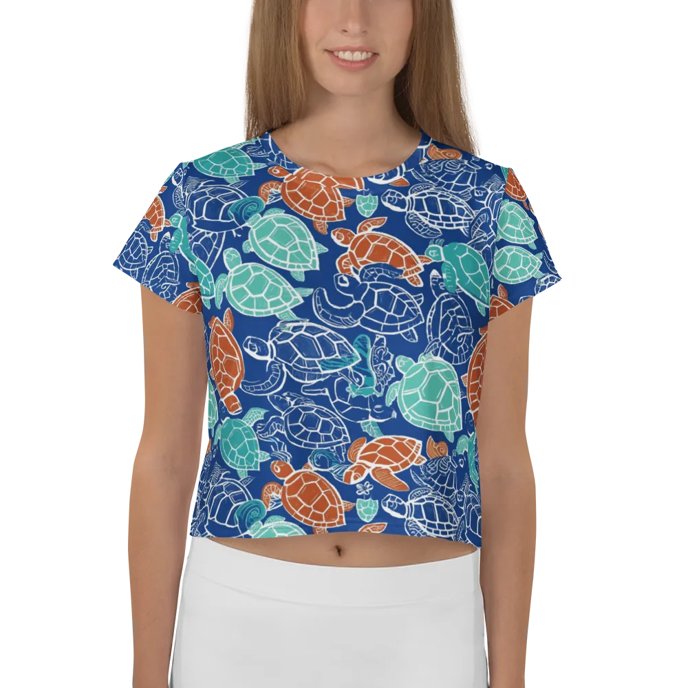 Shellstream on Crop Tee — Front