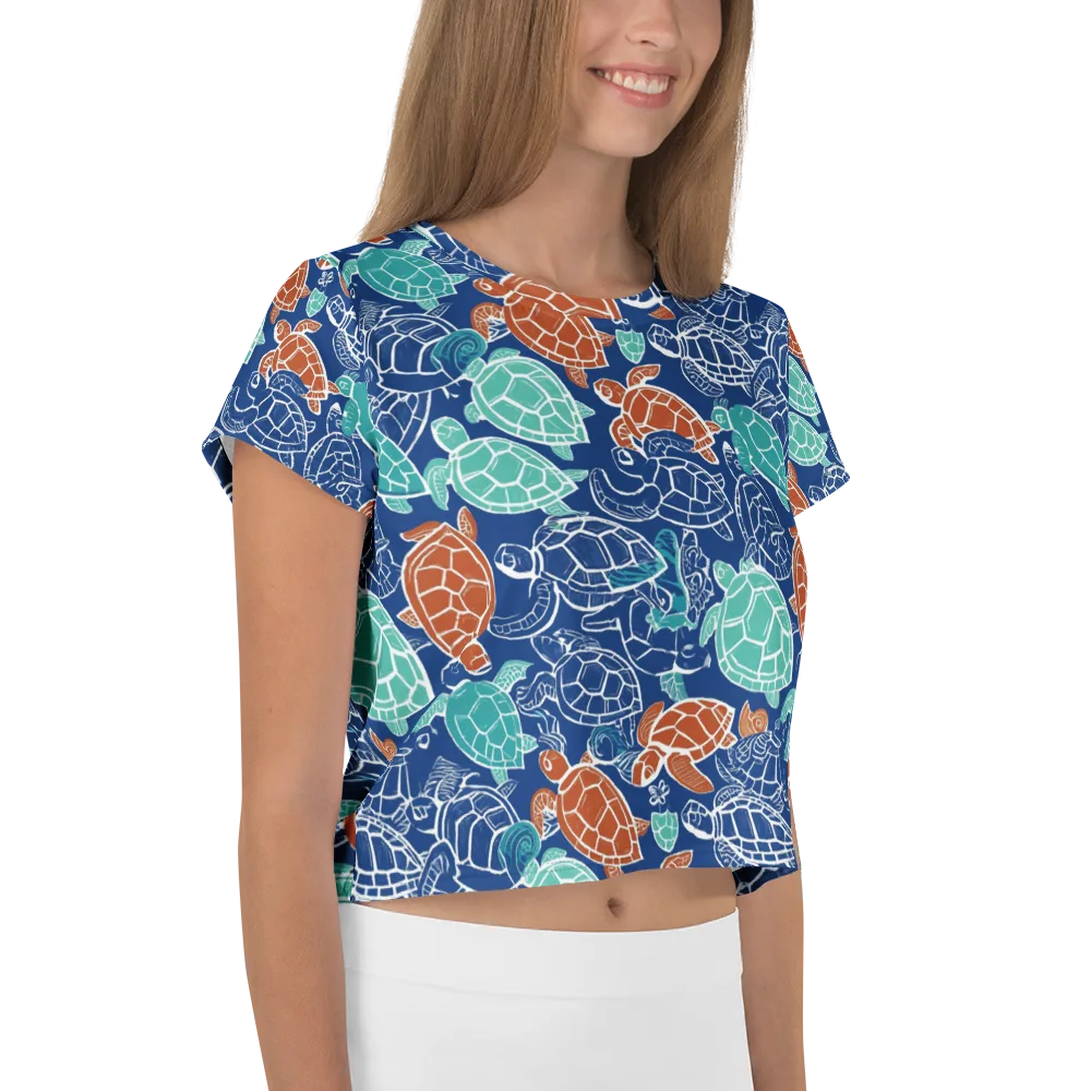 Shellstream on Crop Tee — Right