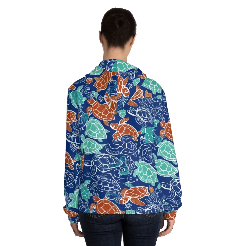 Shellstream on Women's Full-Zip Hoodie — Back On Person
