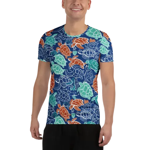 Shellstream on a Men's Athletic T-Shirt