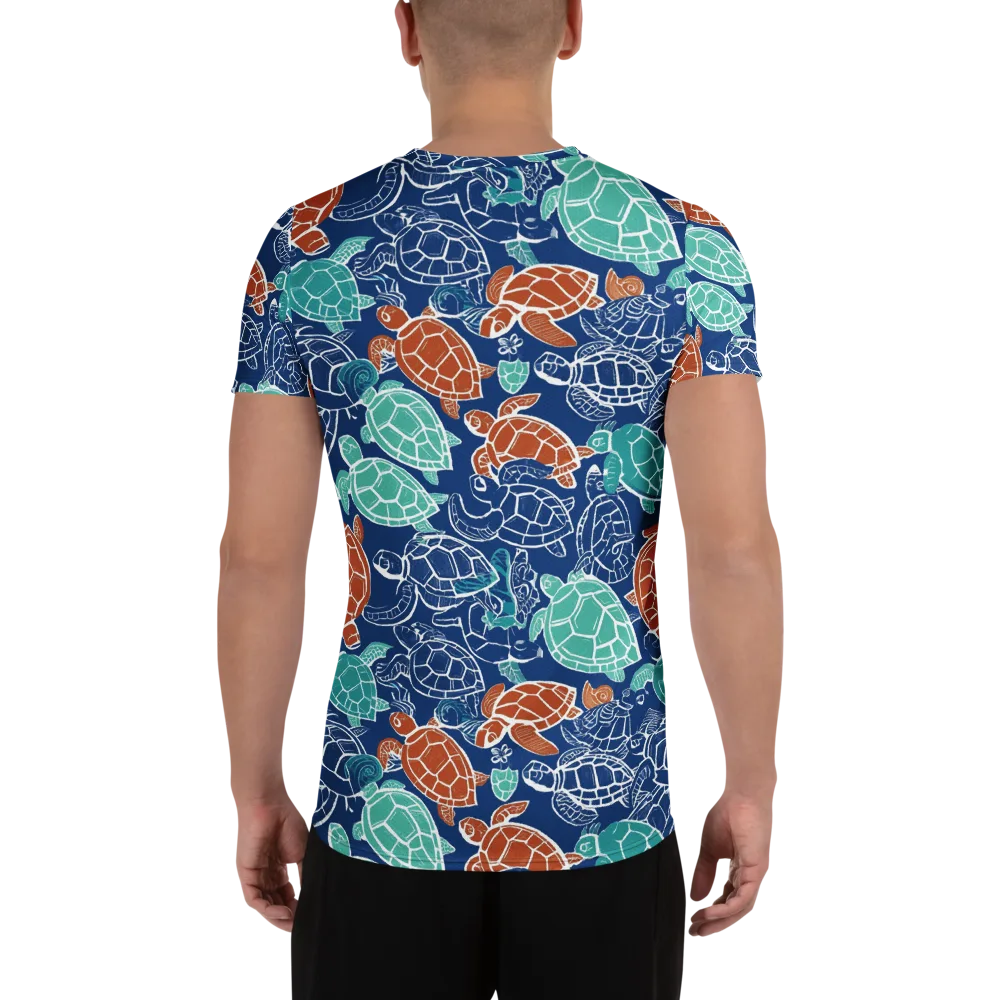 Shellstream on Men's Athletic T-Shirt — Back