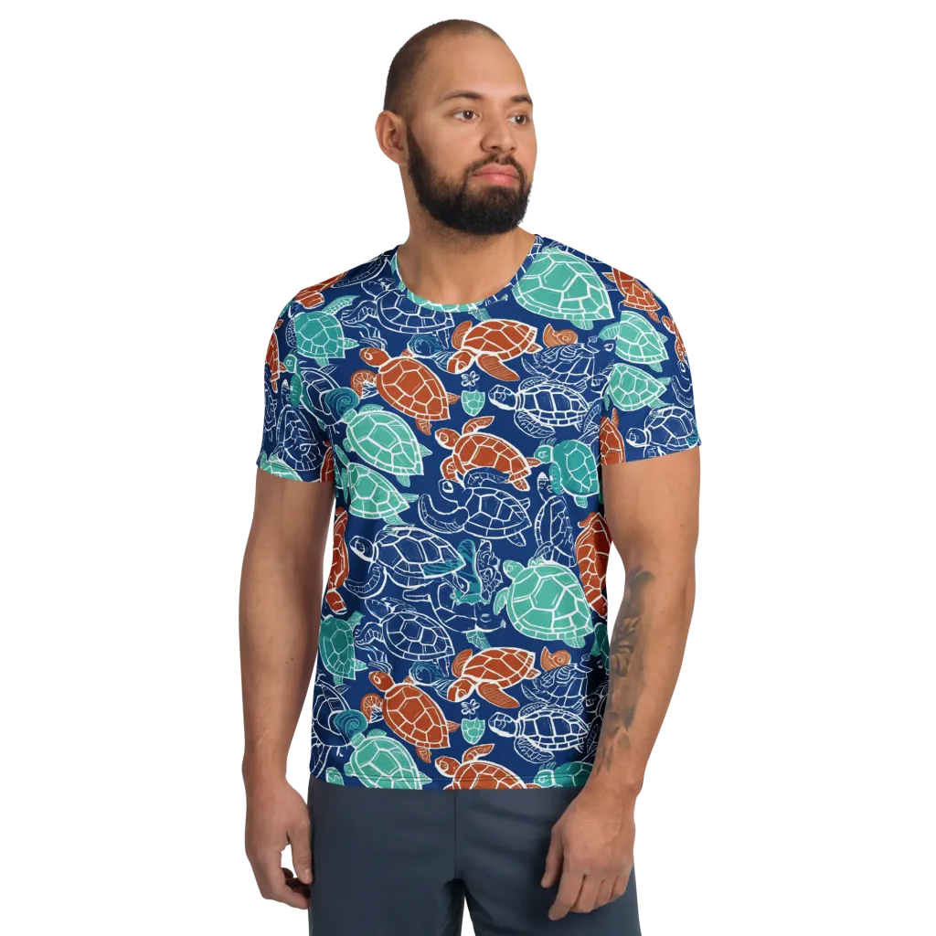 Shellstream on Men's Athletic T-Shirt — Front