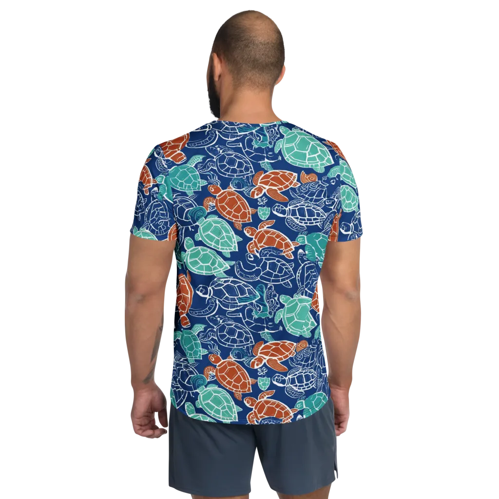 Shellstream on Men's Athletic T-Shirt — Back